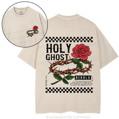 Holy Ghost Chirstian Washed T-Shirt