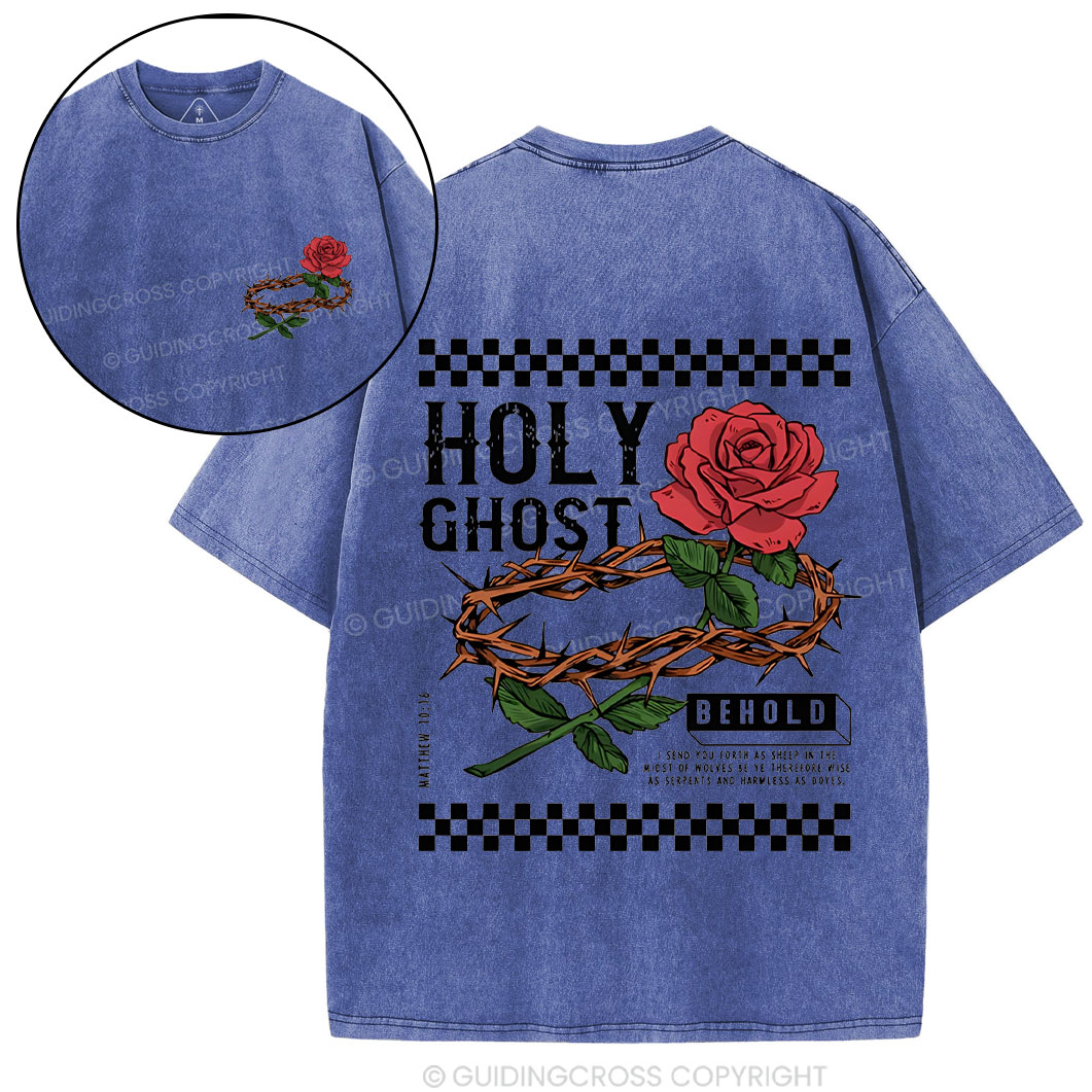 Holy Ghost Chirstian Washed T-Shirt