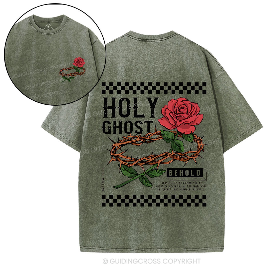 Holy Ghost Chirstian Washed T-Shirt