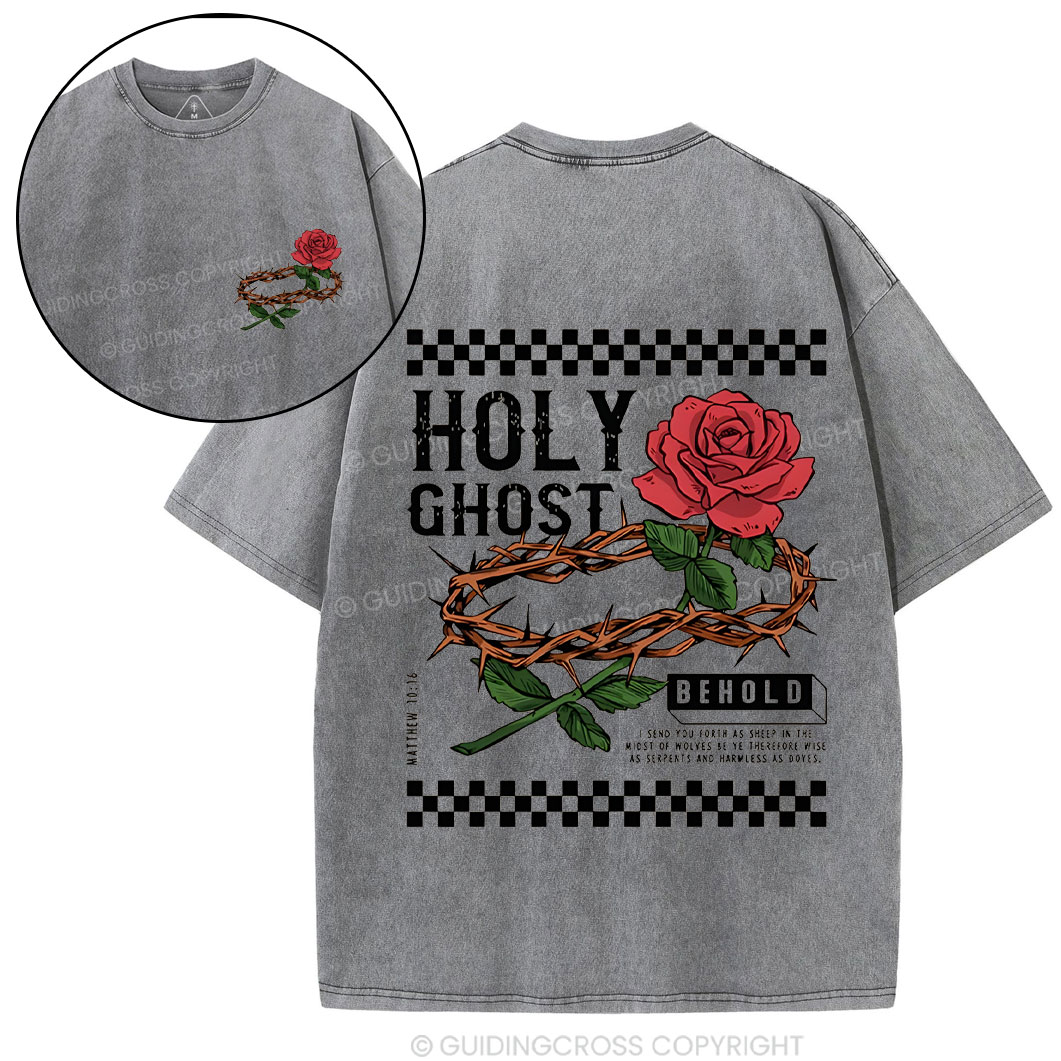 Holy Ghost Chirstian Washed T-Shirt
