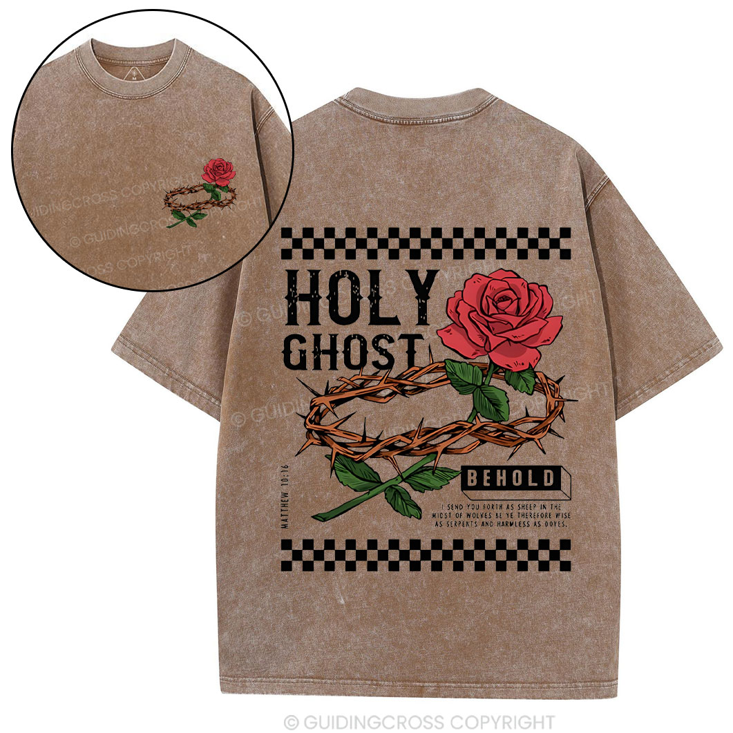 Holy Ghost Chirstian Washed T-Shirt