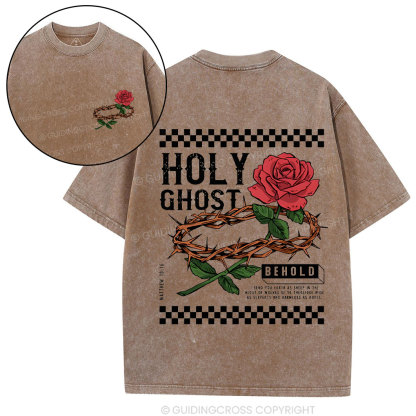 Holy Ghost Chirstian Washed T-Shirt