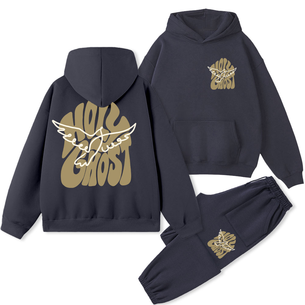 Holy Ghost Christian Fleece Hoodie Set