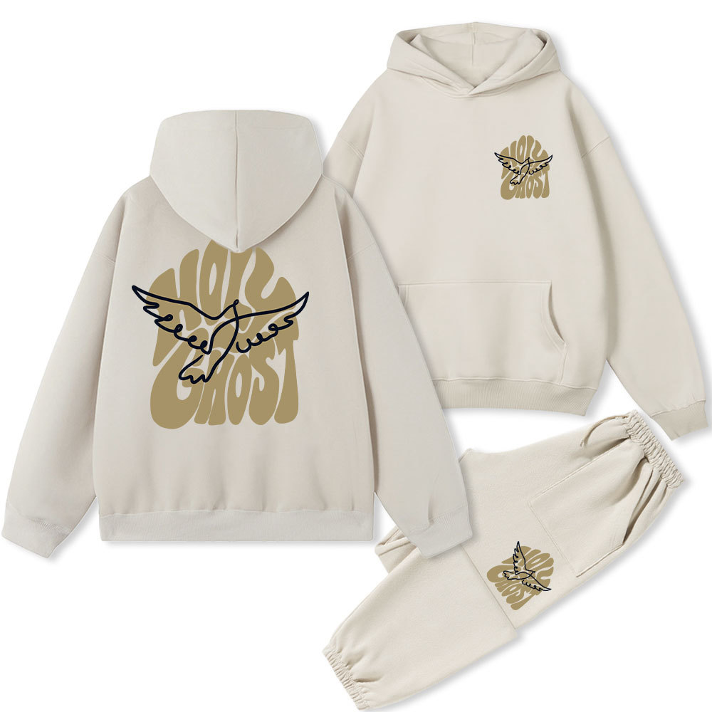 Holy Ghost Christian Fleece Hoodie Set