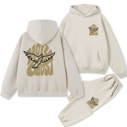 Holy Ghost Christian Fleece Hoodie Set