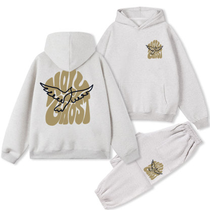Holy Ghost Christian Fleece Hoodie Set