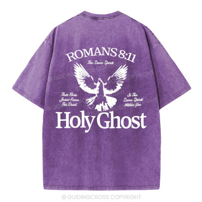 Holy Ghost Christian Washed T-Shirt