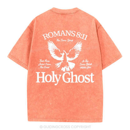 Holy Ghost Christian Washed T-Shirt