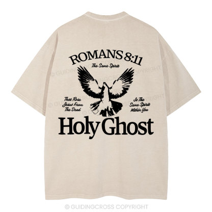 Holy Ghost Christian Washed T-Shirt