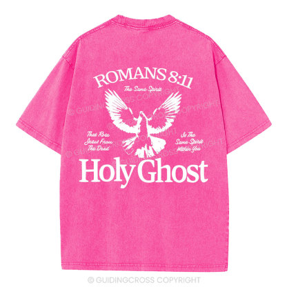 Holy Ghost Christian Washed T-Shirt