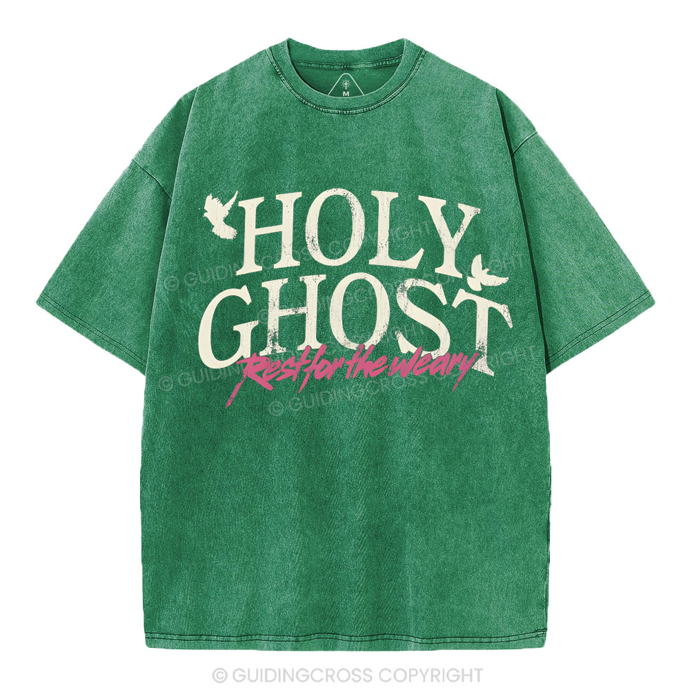 Holy Ghost Christian Washed T-Shirt