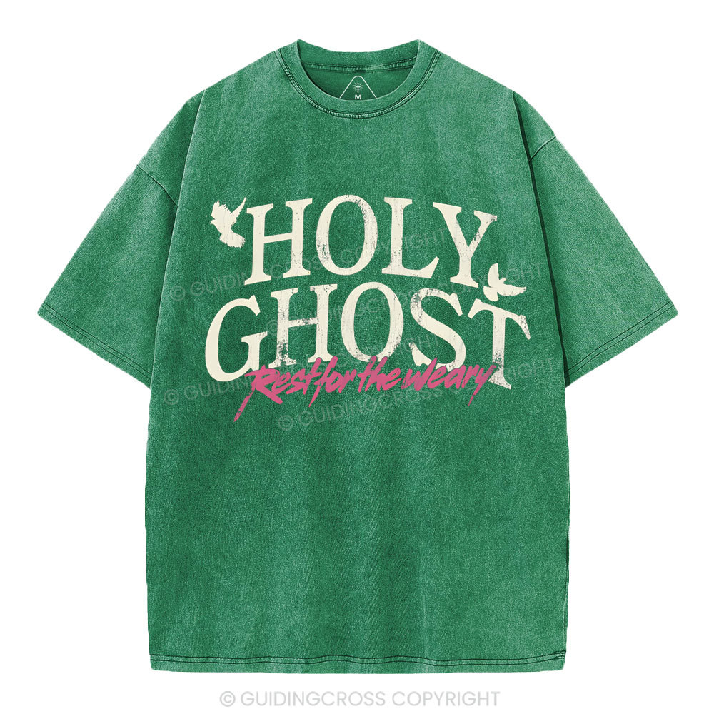 Holy Ghost Christian Washed T-Shirt