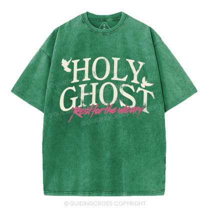 Holy Ghost Christian Washed T-Shirt