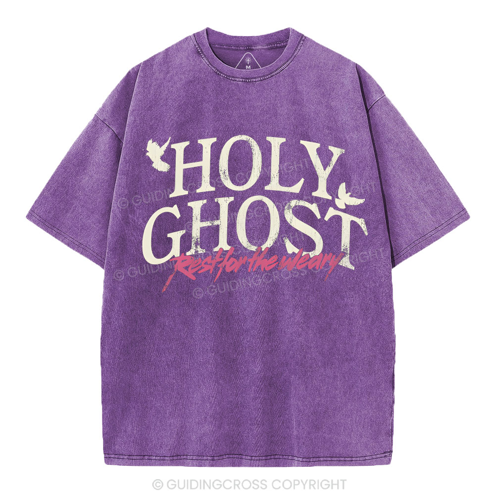 Holy Ghost Christian Washed T-Shirt