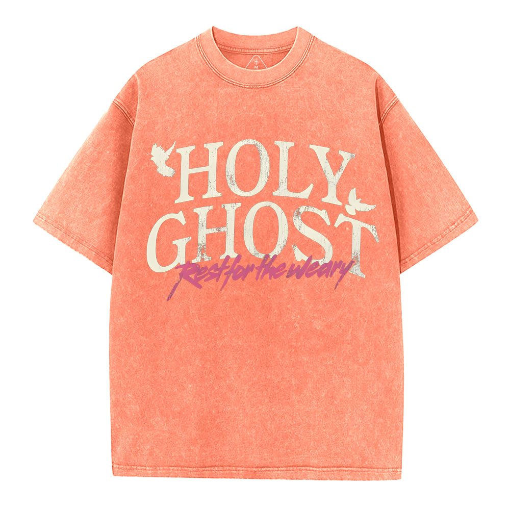 Holy Ghost Christian Washed T-Shirt