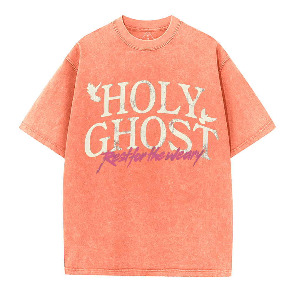 Holy Ghost Christian Washed T-Shirt