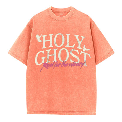Holy Ghost Christian Washed T-Shirt