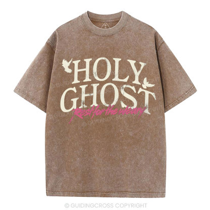 Holy Ghost Christian Washed T-Shirt