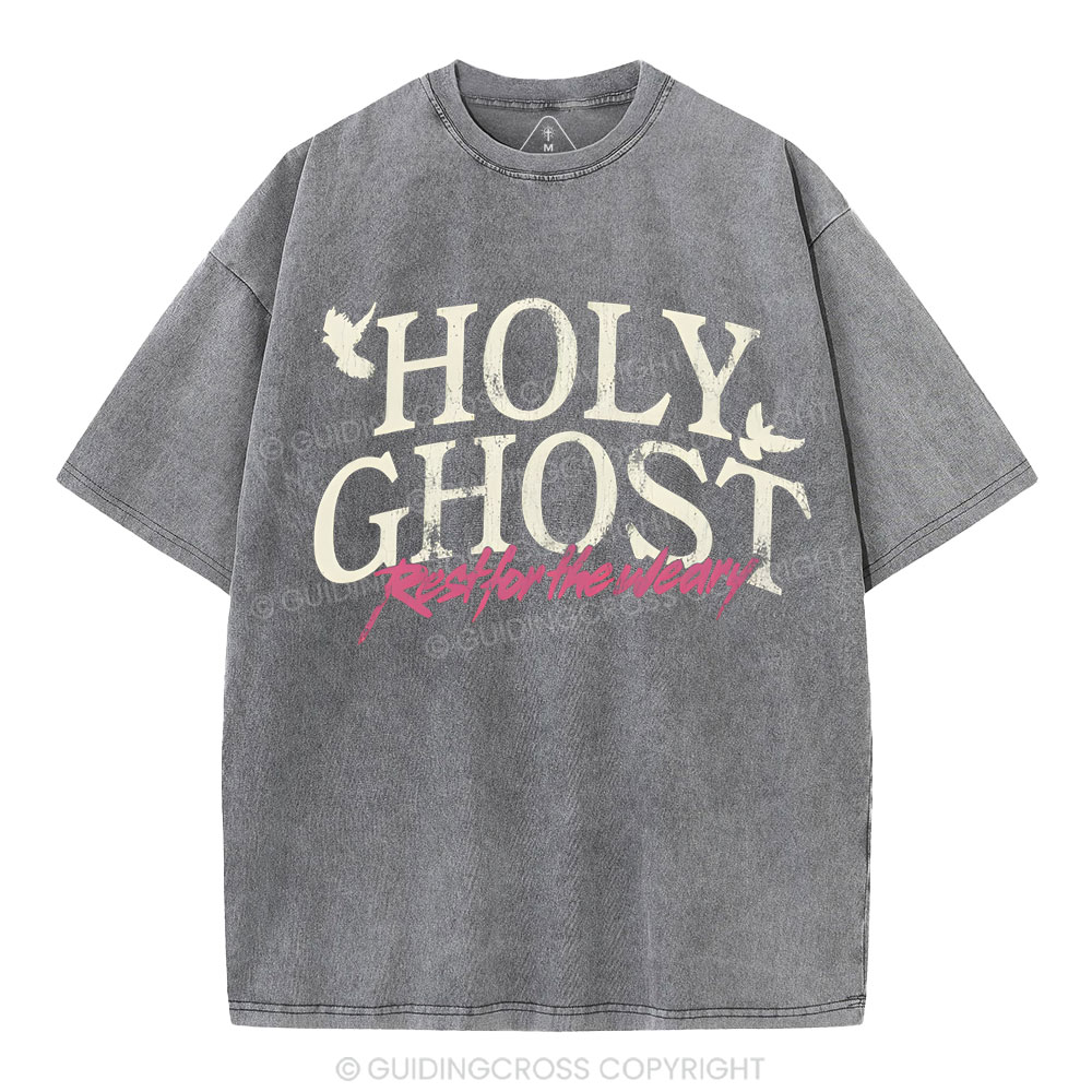 Holy Ghost Christian Washed T-Shirt