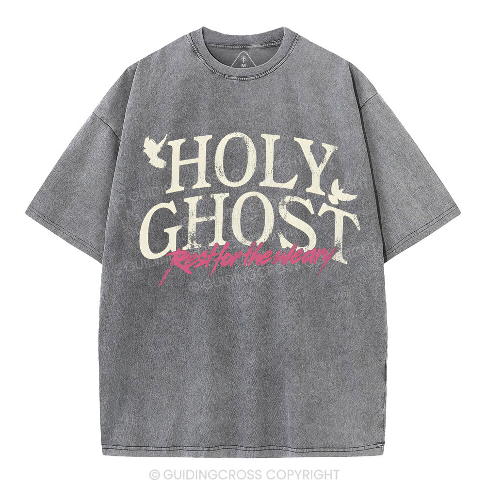 Holy Ghost Christian Washed T-Shirt