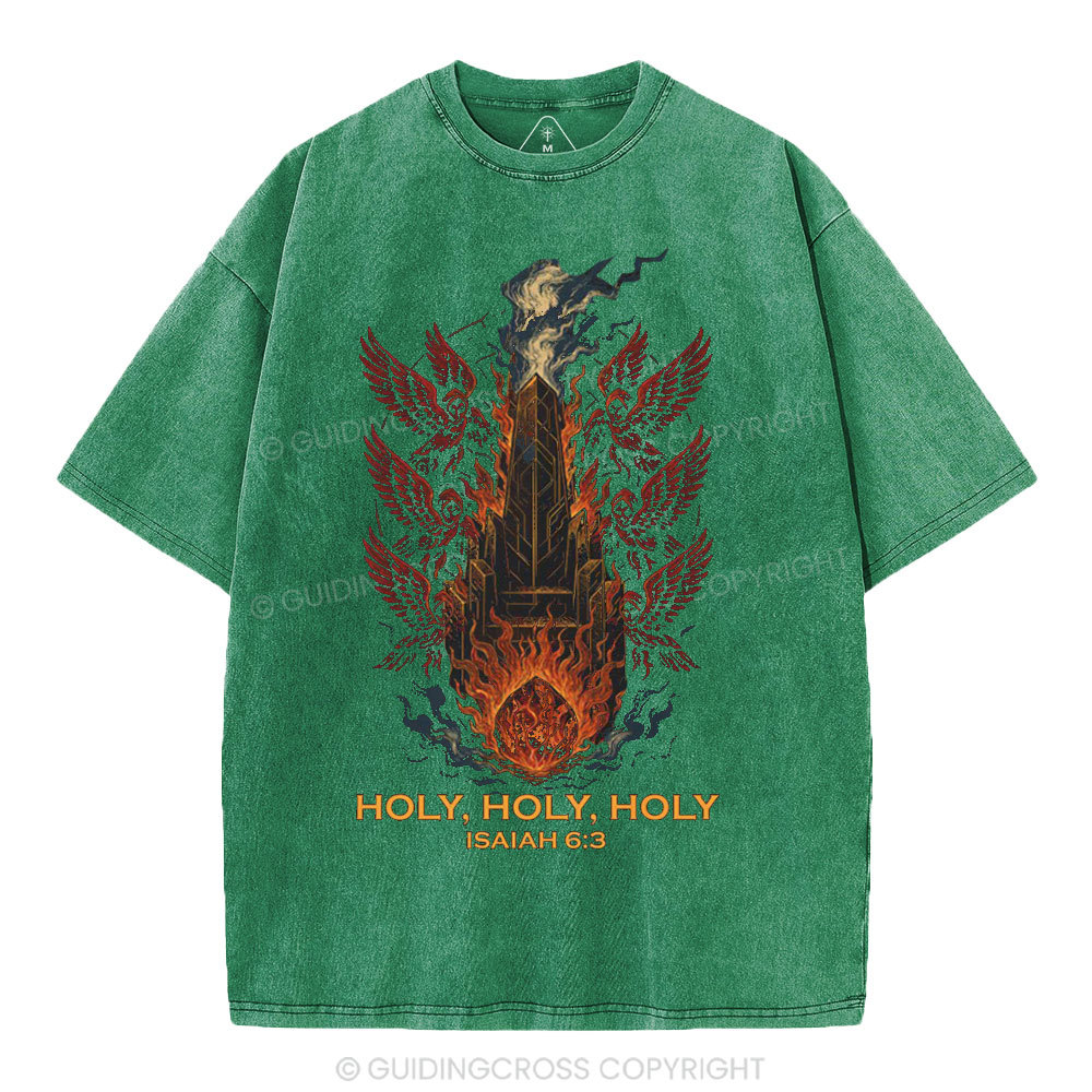 Holy Holy Holy Christian Washed T-Shirt