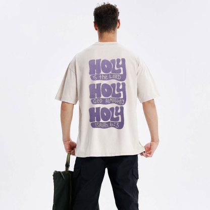 Holy Is The Lord Christian Washed T-Shirt