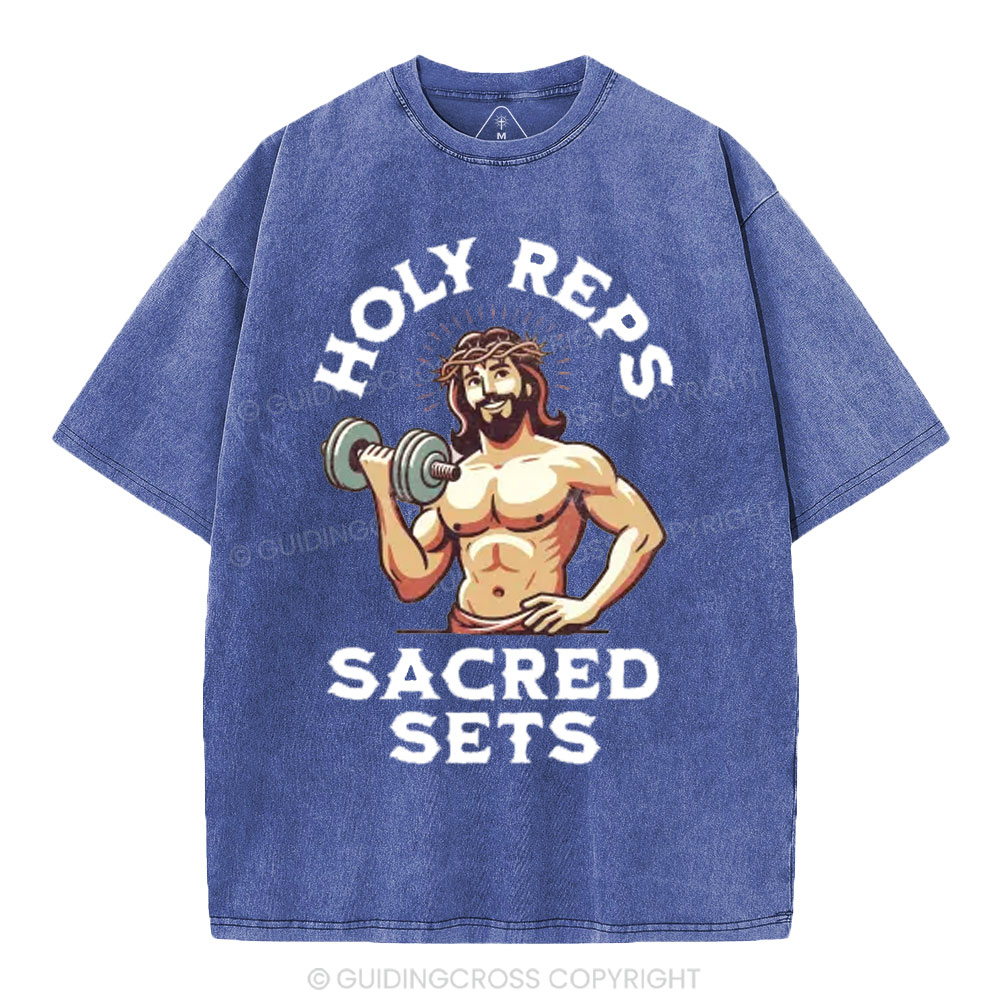 Holy Reps & Sacred Sets Christian Washed T-Shirt