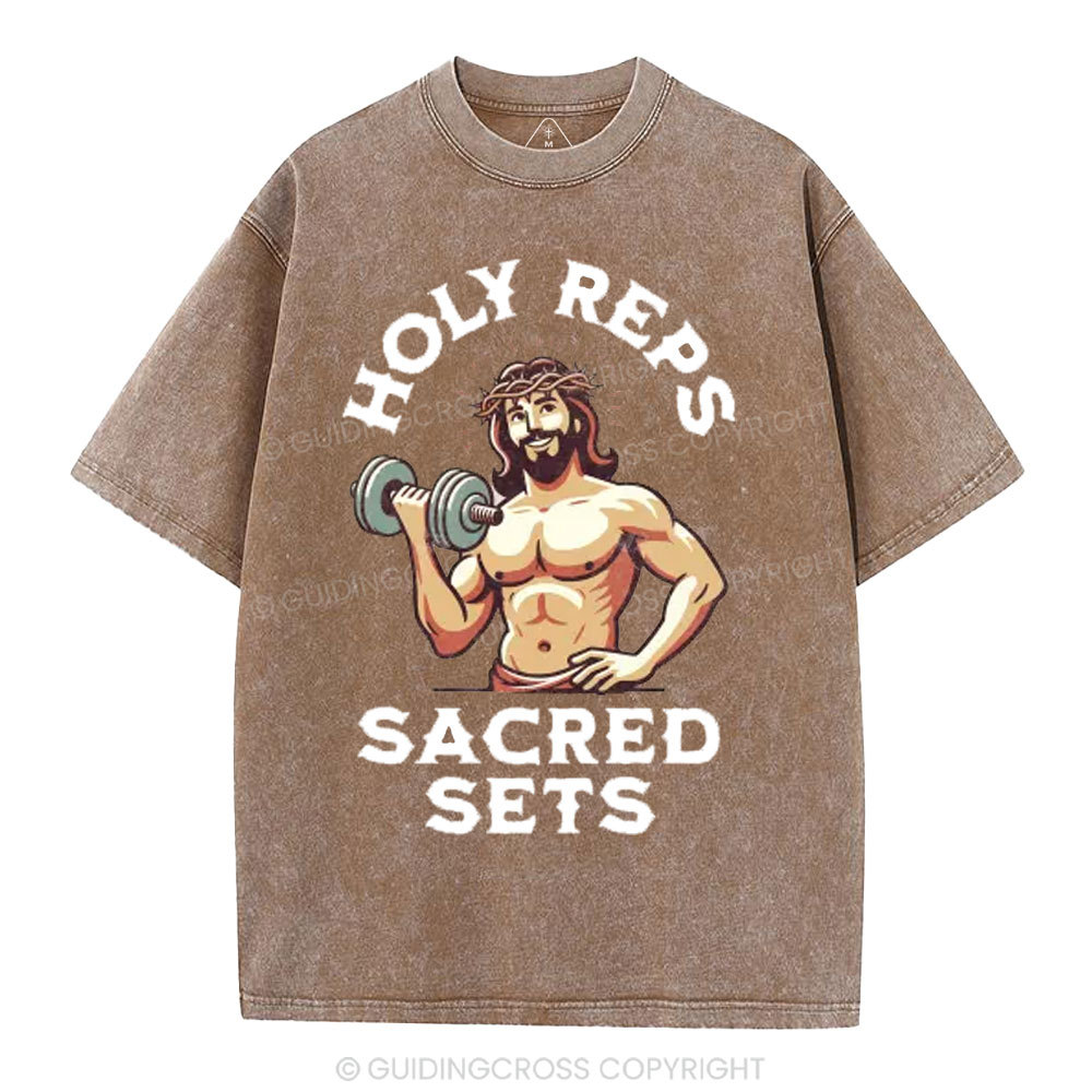 Holy Reps & Sacred Sets Christian Washed T-Shirt