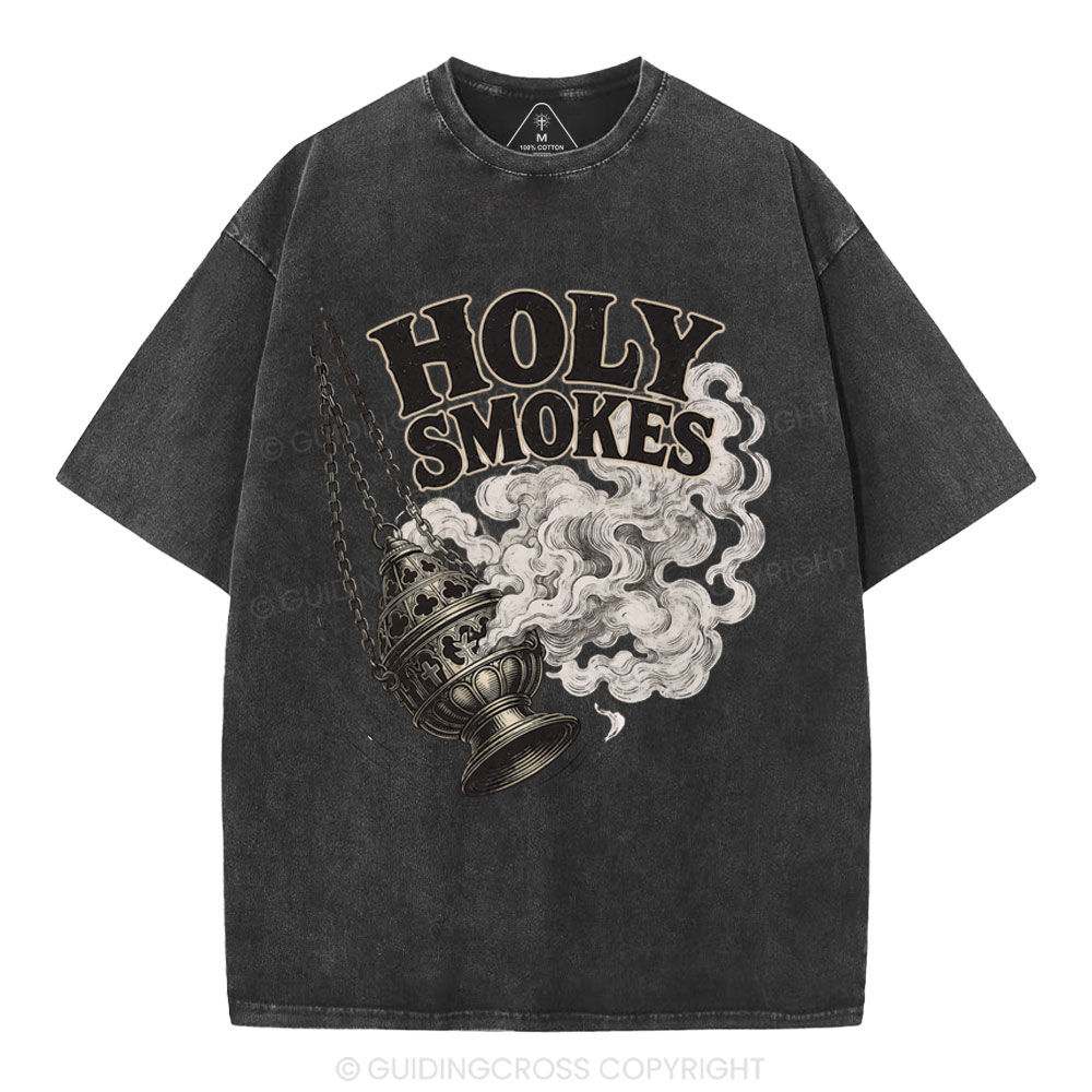 Holy Smokes Christian Washed T-Shirt