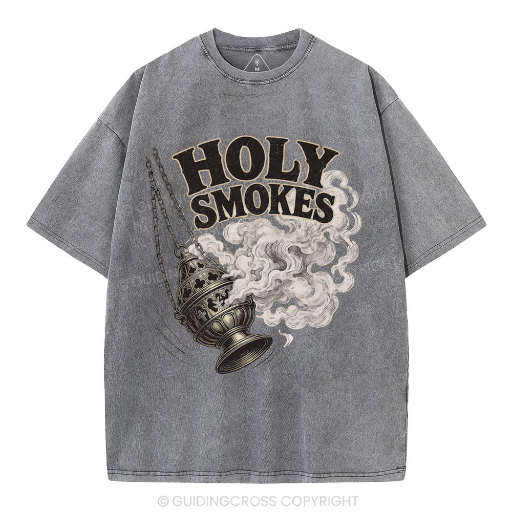 Holy Smokes Christian Washed T-Shirt