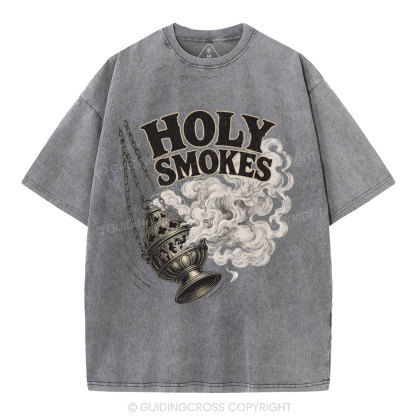 Holy Smokes Christian Washed T-Shirt