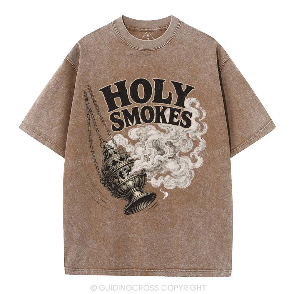 Holy Smokes Christian Washed T-Shirt