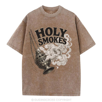 Holy Smokes Christian Washed T-Shirt