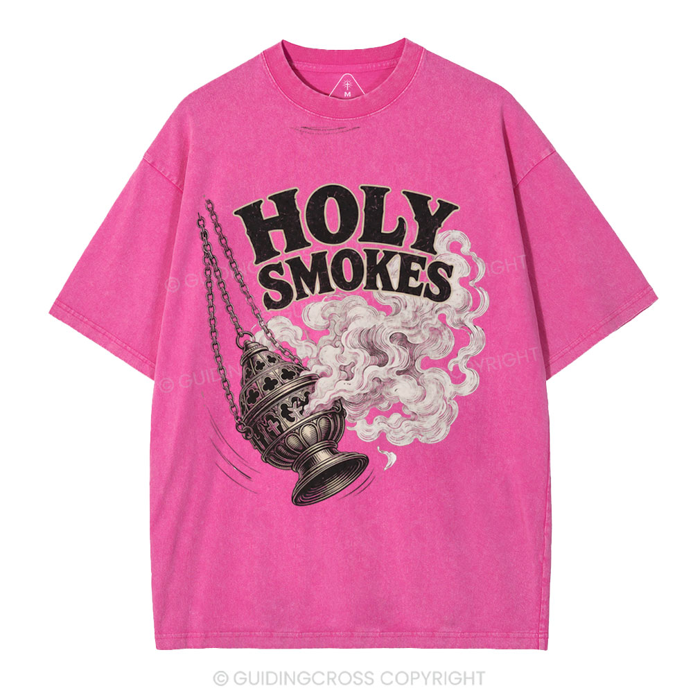 Holy Smokes Christian Washed T-Shirt