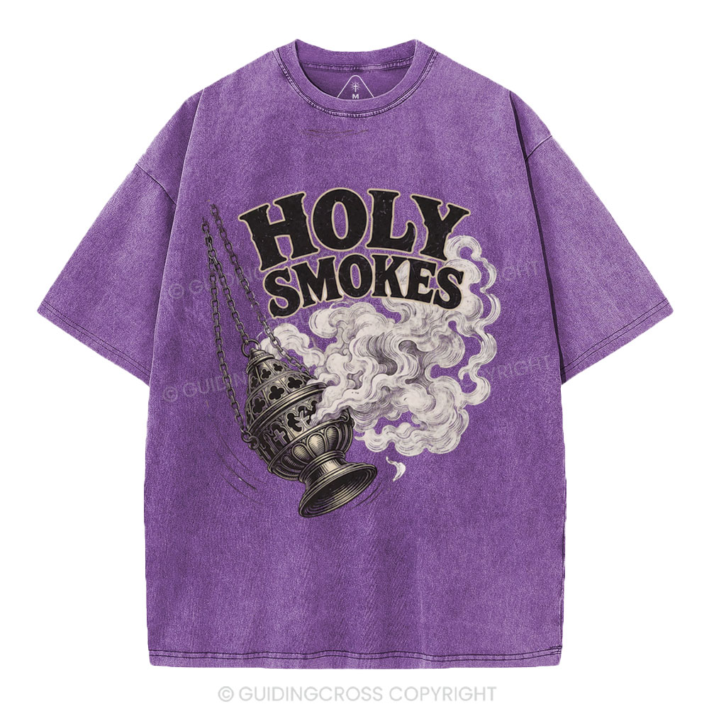 Holy Smokes Christian Washed T-Shirt