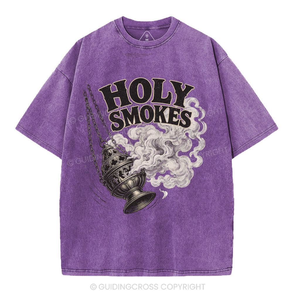 Holy Smokes Christian Washed T-Shirt