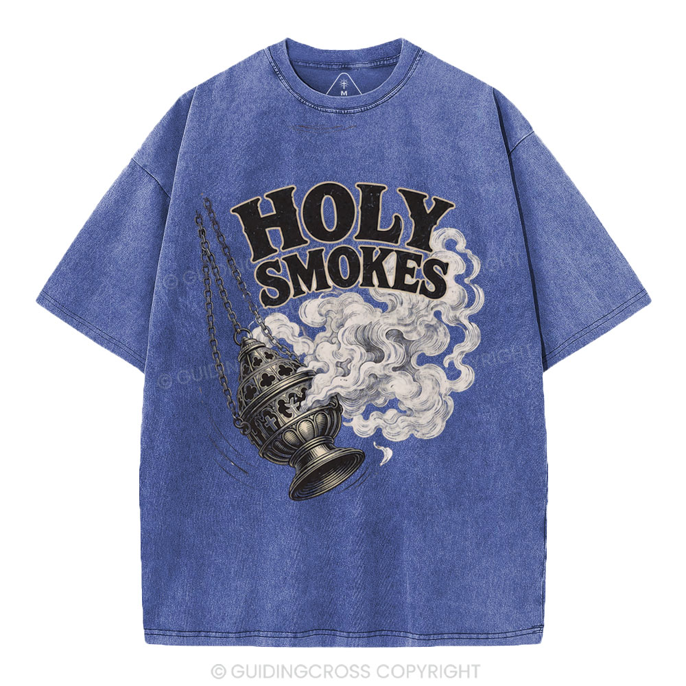 Holy Smokes Christian Washed T-Shirt