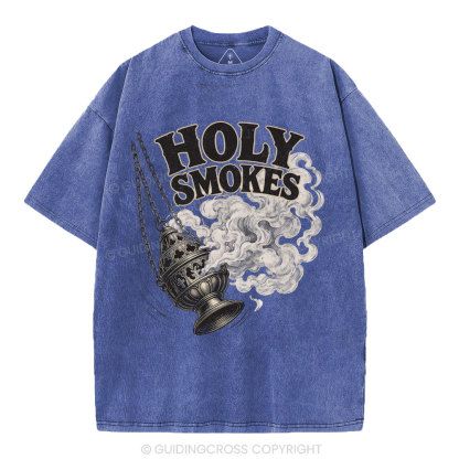 Holy Smokes Christian Washed T-Shirt