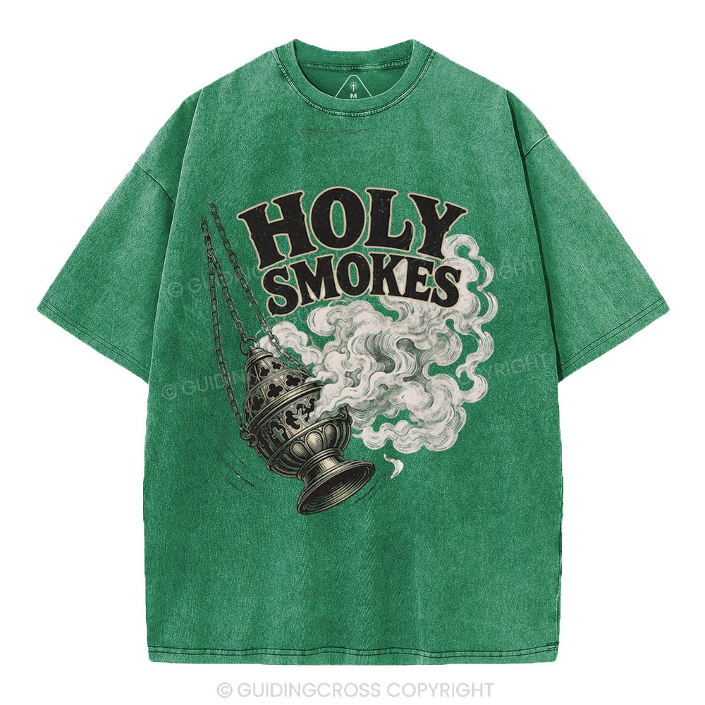 Holy Smokes Christian Washed T-Shirt
