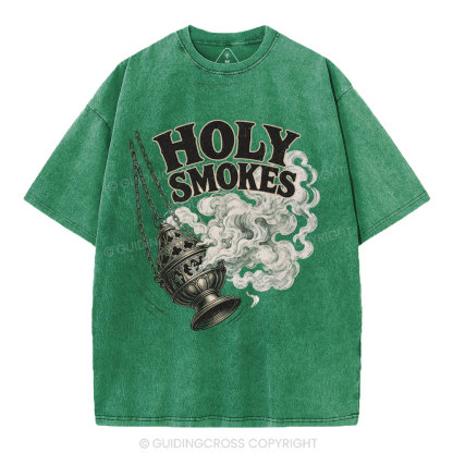 Holy Smokes Christian Washed T-Shirt