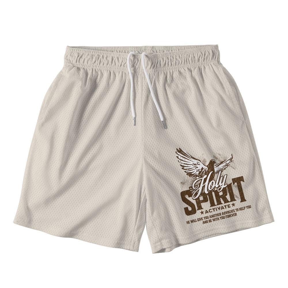 Holy Spirit Activate Christian Mesh Shorts