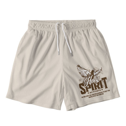 Holy Spirit Activate Christian Mesh Shorts