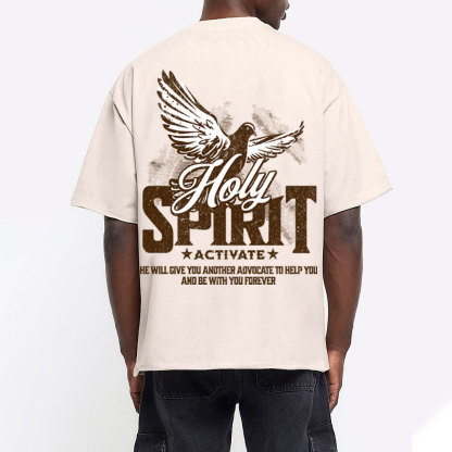 Holy Spirit Activate Christian Washed T-Shirt