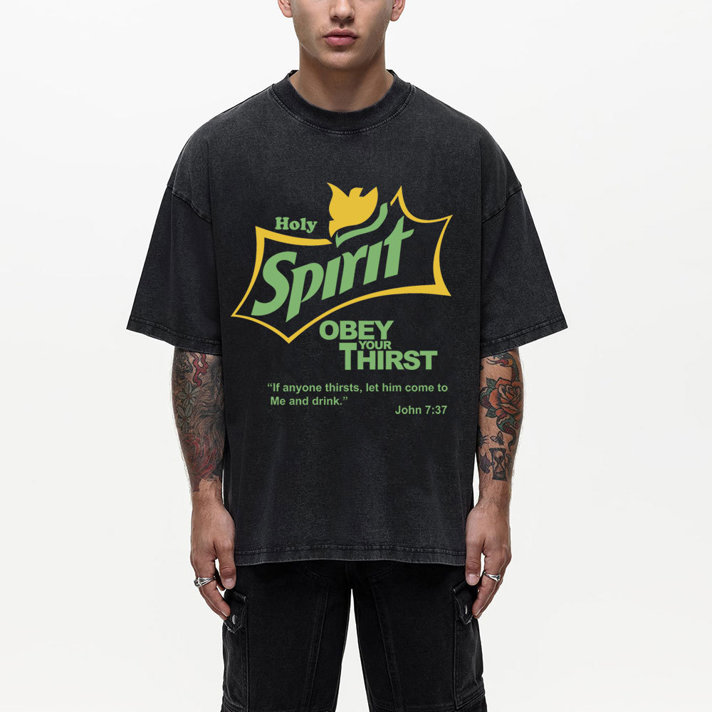 Holy Spirit CHristian Washed T-Shirt