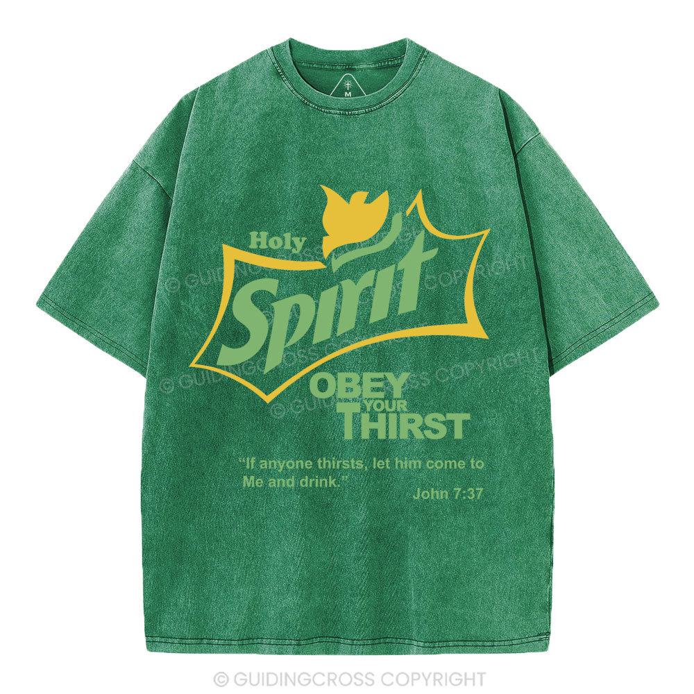 Holy Spirit CHristian Washed T-Shirt