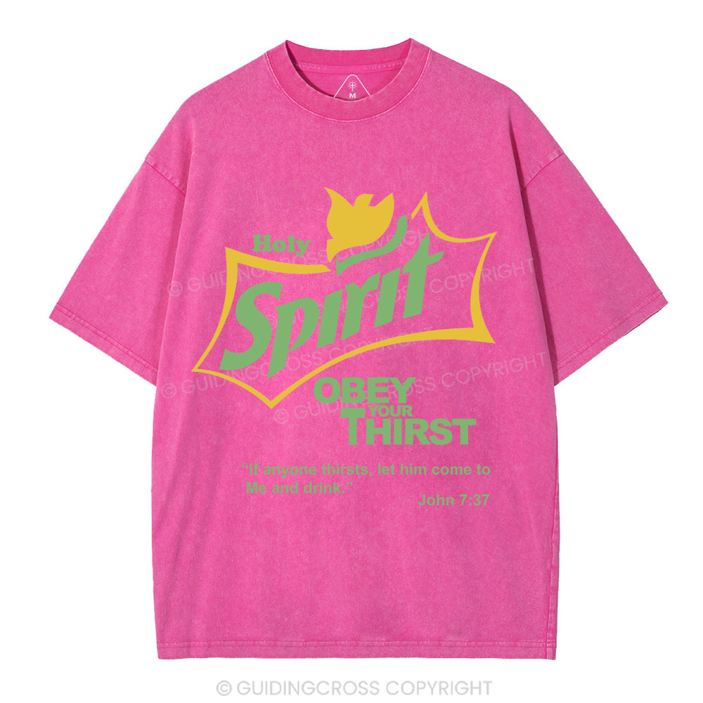 Holy Spirit CHristian Washed T-Shirt