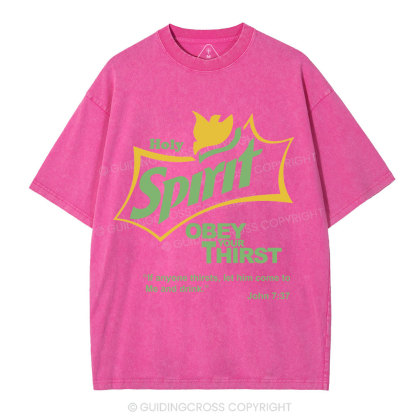 Holy Spirit CHristian Washed T-Shirt