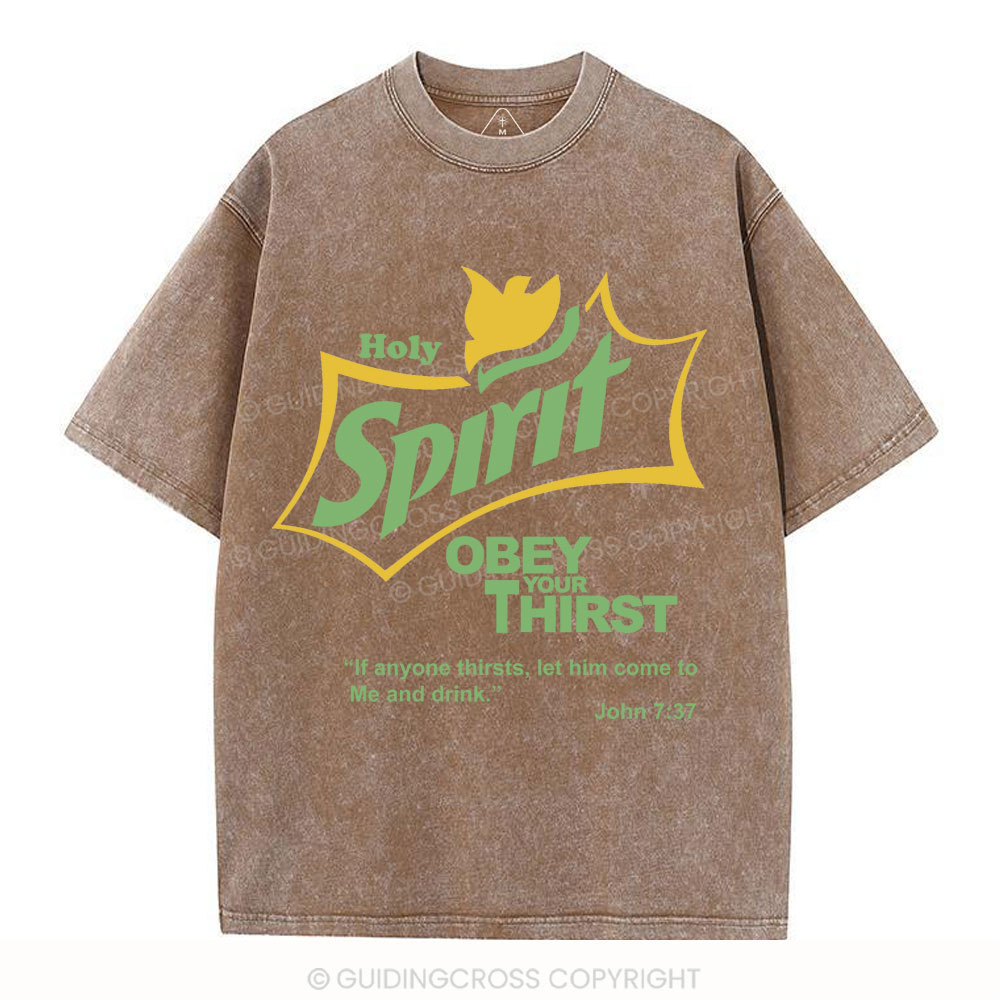 Holy Spirit CHristian Washed T-Shirt