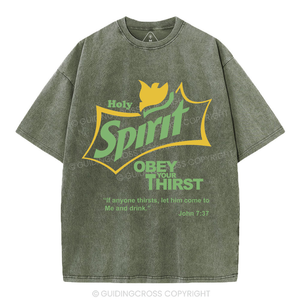 Holy Spirit CHristian Washed T-Shirt