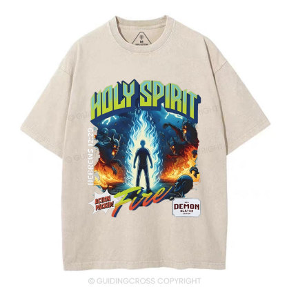 Holy Spirit Chirstian Washed T-Shirt